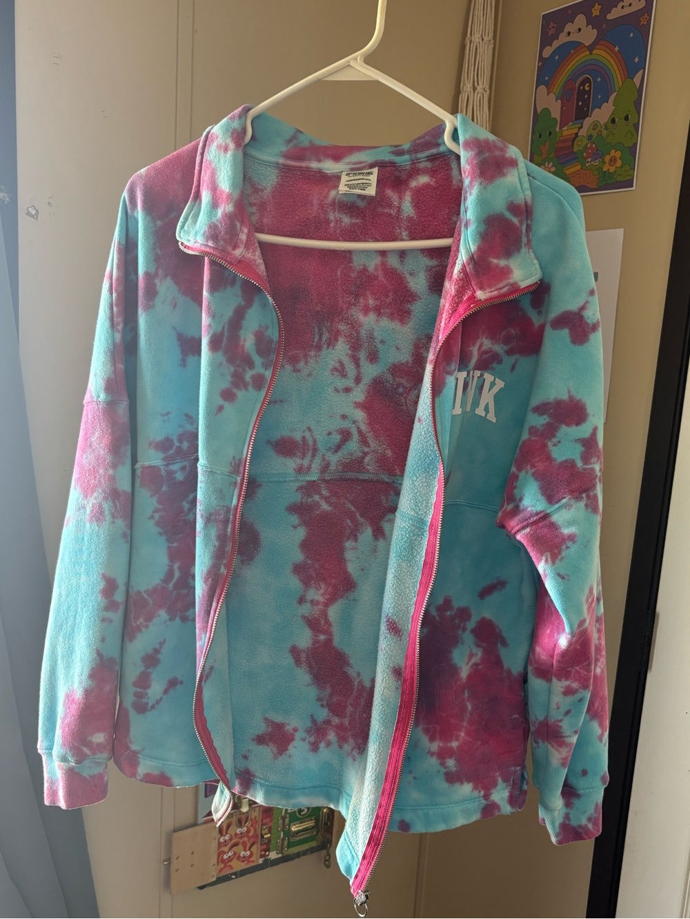 Victoria Secret PINK Tye Dye Zip Up Sweatshirt